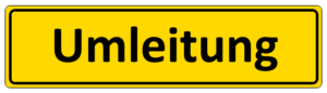 Umleitungsschild